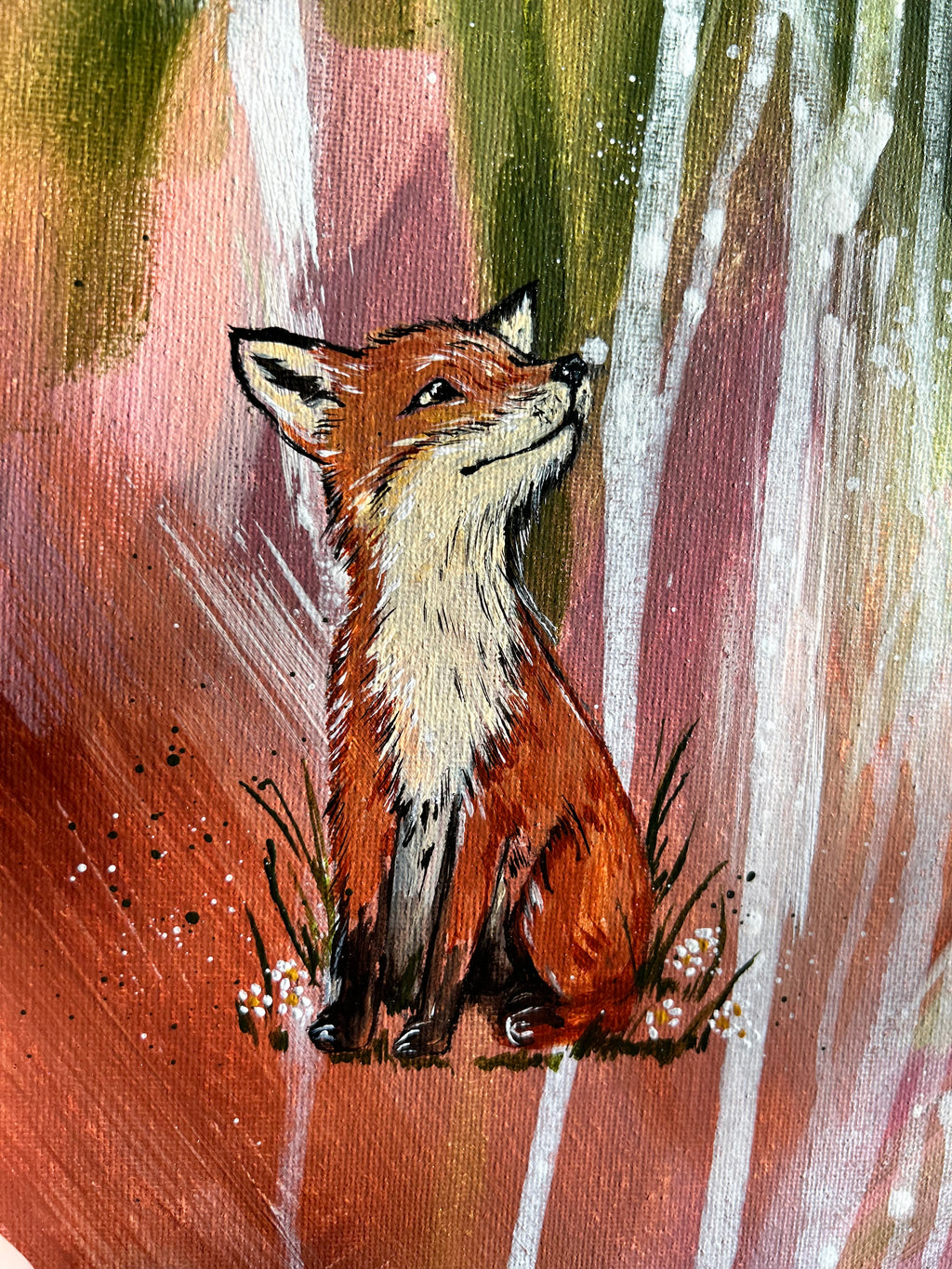 Original Fox painting | Woodland collection | Wildlife art