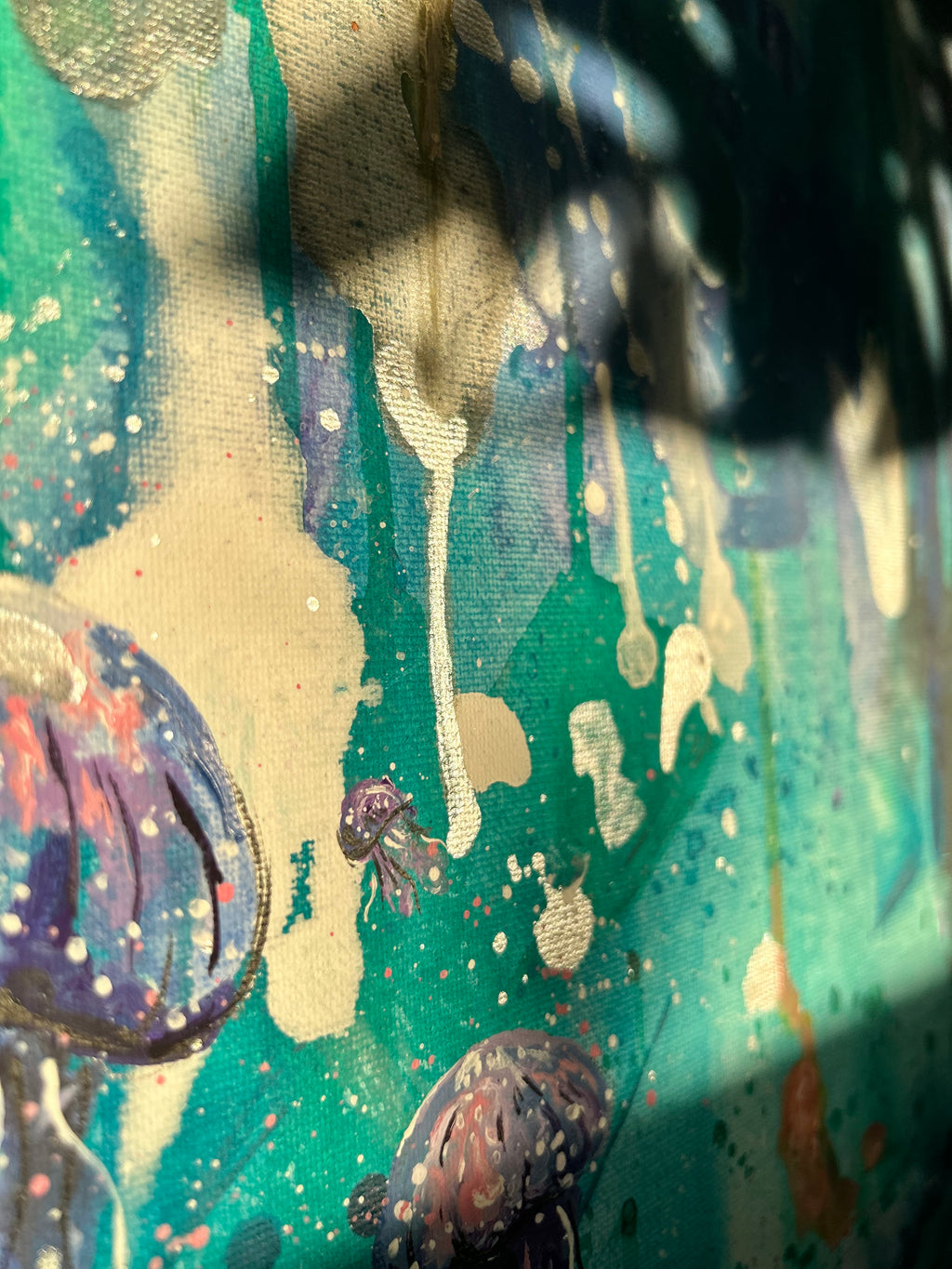 Original Jellyfish painting | Sea life collection