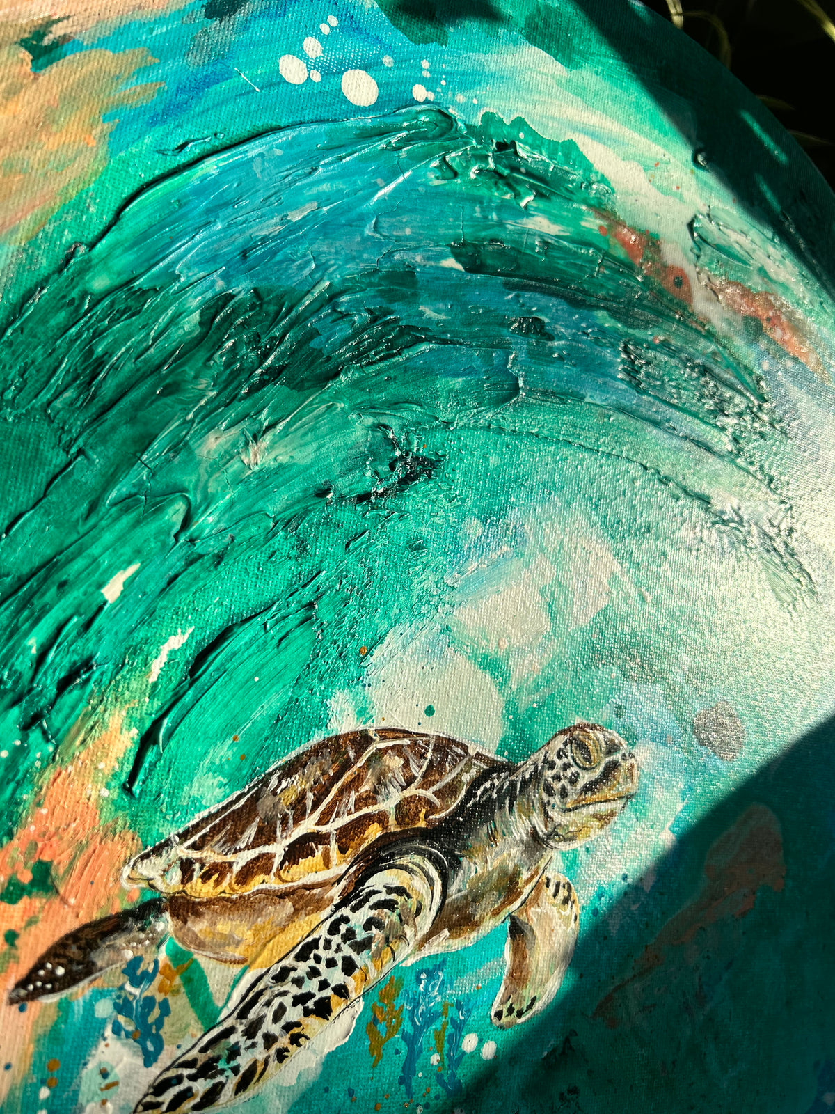 Original Sea Turtle painting | Under the sea collection | sea life art