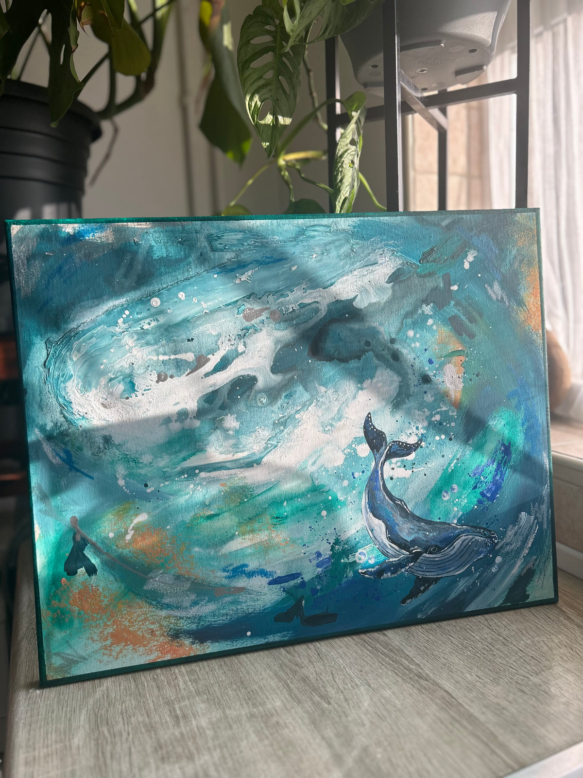 Original Whale painting | Sea life collection