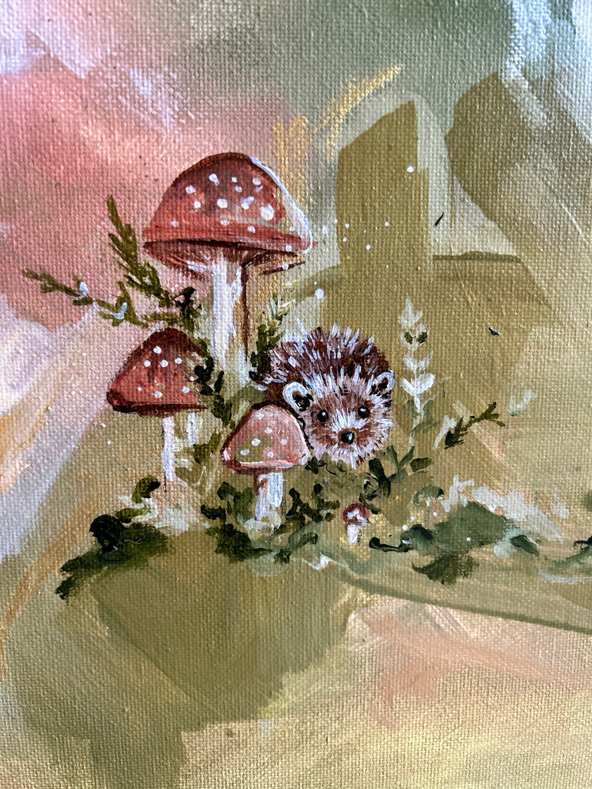 Original hedgehog painting | Wildlife art | Woodland collection |