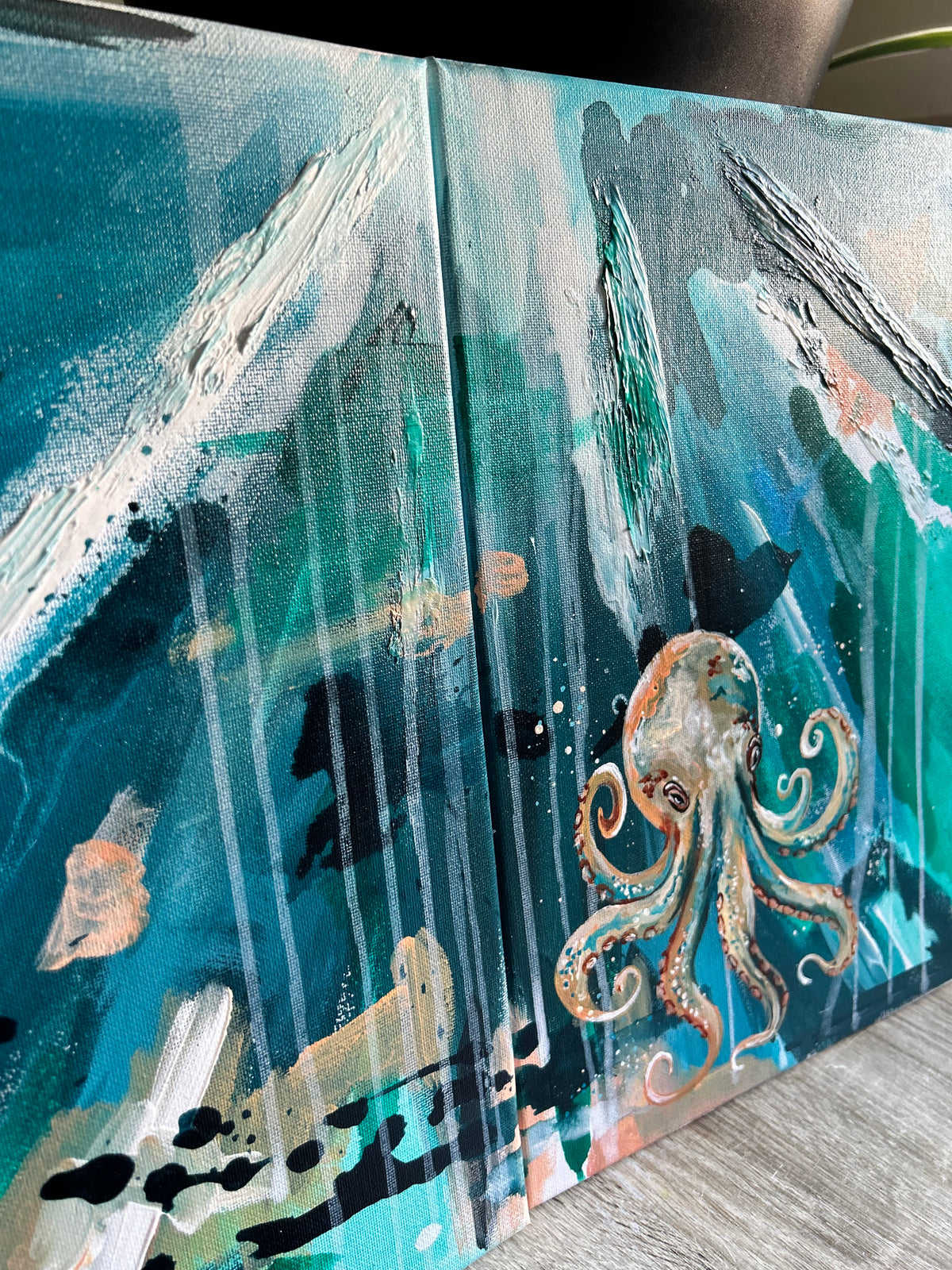 Original Octopus painting | Sea Life art | Sea life collection |