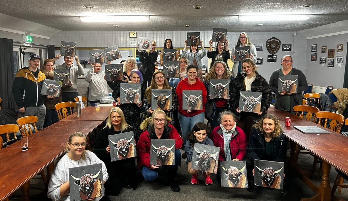 Paint class- Highland cow