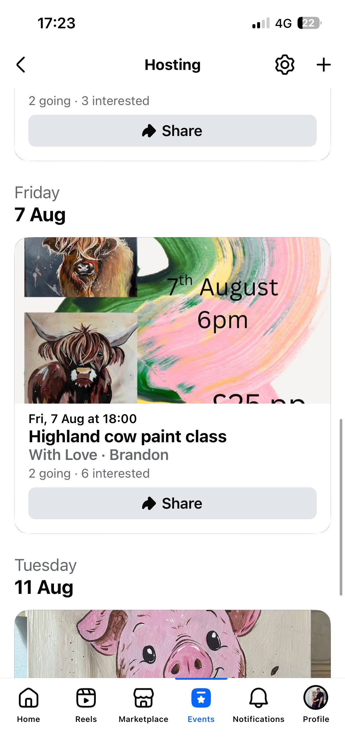 Highland Cow Paint night