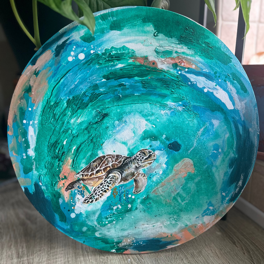 Original Sea Turtle painting | Under the sea collection | sea life art